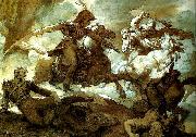 charles emile callande combat de cavaliers oil painting reproduction